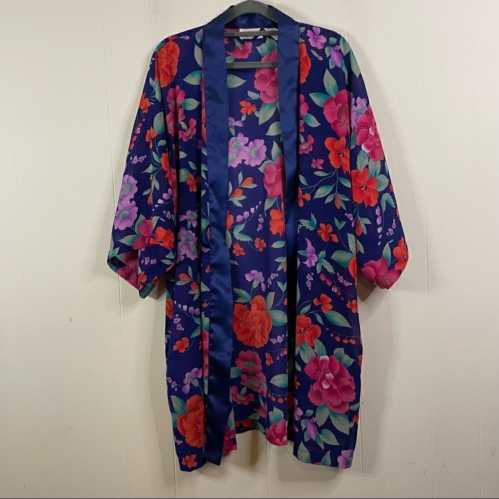 Vintage Gold Label Victoria’s Secret Floral Robe